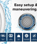 Image showing 25 Ft RV Drinking Water Hose Lead Free BPA Free And Phthalate Free With Diamond Hatch Reinforced PVC features.