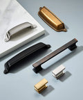 Variety of metal cabinet pulls including 10 Pack Matte Black Cabinet Cup Pulls 5 Inch Hole Center 6.37 Inch Length for furniture upgrade