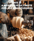 Premium Pure Brazilian Carnauba Wax Paste Stick For Wood Polish And Furniture Buffing Compound in use during woodturning.