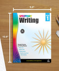 First Grade Writing Workbook For Kids Ages 5 To 7 Learn To Write Stories Informational Text And Opinion Pieces Plus Handwriting Practice For Classroom Or Homeschool Curriculum, 8.3 x 10.9 in cover
