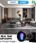 4K 60fps USB 3.0 Webcam With HDMI And USB Output For Dual Display Setup, 10x Zoom Lens 5-50mm, Manual Zoom, in modern living room