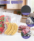 200 Count 8x12 Vacuum Sealer Bags BPA Free Precut For Food Storage Meal Prep Sous Vide And Freezer Microwave Safe