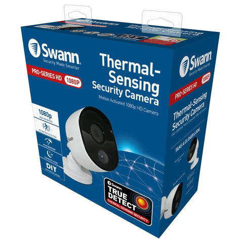Indoor Outdoor 1080p Security Camera With Infrared Night Vision, PIR Motion Sensor, Thermal Heat Sensing, box packaging