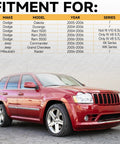 Pro Grade Fuel Vapor Leak Detection Pump Replacement That Fits Jeep Grand Cherokee Dodge Dakota Durango Ram 1500 2500 3500 And Mitsubishi Raider OE 310501 4891524AA Compatible Evaporative Emission System Part with SUV and fitment chart.