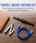 Rock Solid Telescopic Luggage Handle Button Replacement Pull Rod Release Button For Suitcase Travel Gadgets No Sweat Snap Fit Accessory, repair kit components