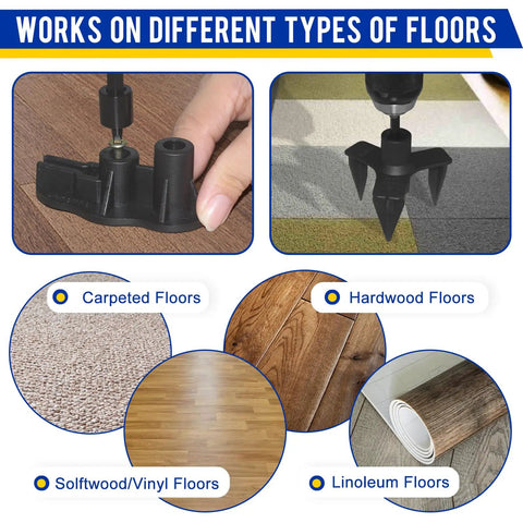 Kick Floor Squeaks Right Out The Door With This Heavy Duty Squeaky Floor Repair Kit Using Tough Joist Screws And Guided Tools For Total Home Silence Fast Today on carpeted and hardwood floors.
