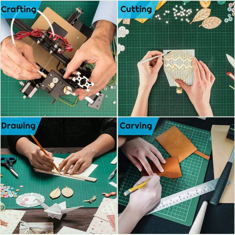 Top Tier Self Healing Rotary Cutting Mat 9 By 12 Inches Double Sided 5 Ply Craft Board For Sewing Quilting And Fabric Projects Shoots Crisp Lines Every Time Hella Smooth Surface Keeps Your Blades Fresh And Ready For Any DIY Hustle