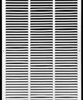 No Fuss Easy Fit 16 X 32 Return Air Grille in Flat Stamped Steel White HVAC Vent Cover, front view showing slatted design.