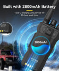 Dual Band Ham Radio Handheld With Chirp Upgrade IP67 Waterproof Walkie Talkie USB C 2800mAh Battery highlighted