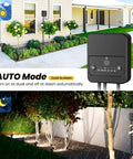 Outdoor LED Landscape Lighting Kit 12 Pack With Remote Control Dimmable IP66 Waterproof Spot Lights for garden, auto timer display