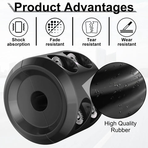 Bfxm Rubber Winch Cable Stopper With Allen Wrench For Cable Protection Reduce Damage To Bumper During Winch Operations High Quality Safety Gear Accessory showcasing shock absorption and high-quality rubber material.