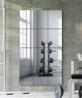12 Pack 16 By 12 Inch Wall Mirror Tiles For Home Gym Garage Bedroom Living Room Over The Door With Adhesive Tape And Glue