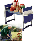 Heavy Duty 2 In 1 Garden Kneeler and Seat Foldable Stool Wider 10.8 Inch Kneeling Pad Sturdy Steel Bench with gifts on top