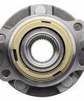 Front view of Front Wheel Bearing Hubs Assembly 513296 Drop In Ready For 07-18 Nissan Altima V6 Only, 09-19 Maxima, Murano.