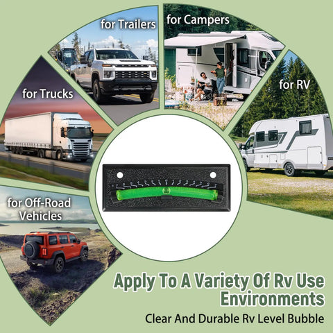 Heavy Duty RV Sight Glass Levels 2 Pack Camper Trailer Tilt Gauge Kit Accurate Fade Resistant Readings Quick No Sweat Setup Solid Road Ready Gear For Open Highway Drives
