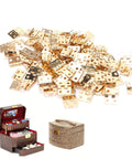 100 Piece Set Tiny Metal Mini Hinges With Screws For Dollhouse Furniture Cabinets Closets And Miniature Boxes Retro Style
