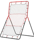 Multi Angle Baseball Pitch Return Net With Integrated Strike Zone 55 By 36 Inch Frame Practice Pop Flies Grounders And Line Drives Without A Catcher Improve Accuracy And Power For Backyard Training