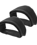 1 Pair Kids Bike Toe Clips And Pedal Straps Set Adjustable Footrests Anti Slip Straps For Safer Rides On Mountain And Indoor Bikes Nylon Black Easy To Install No Tools Required