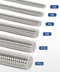 24 Pcs 304 Stainless Steel M3 Fully Threaded Rods 3 Inch 77mm With Right Hand Threads Includes 48 Hex Nuts Beefy Rustproof Fastening Kit