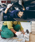 Mechanic and mason wearing 36 pairs work gloves with white polyester liners, non slip and launderable, durable construction gloves for men and women.