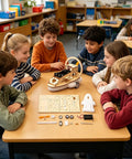 Children assembling Wooden Vehicle Model Kit For Hands On Mechanical Engineering Fans A Precision Parts Assembly Set classroom