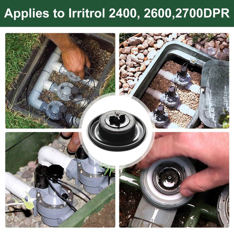Niahm replacement valve diaphragm, 3/4–1 in, for Irritrol 2400/2600/2700DPR irrigation valves