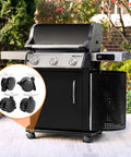 Level Up Your Weekend Cookout Routine With These Hella Durable Locking Casters Optimized For Up Front Control Gas Grills.