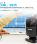 Compact design Hands Free 1D 2D Barcode Scanner With USB Cable And Microfiber Cleaning Cloth High Performance Imaging Standard Range Renewed Unit