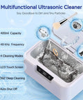 High Frequency Ultrasonic Jewelry Cleaner Machine 48KHz Killer Clean For Rings Necklaces Eyeglasses with digital timer display