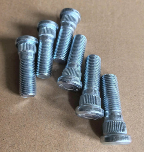 Badass M14 X15 Wheel Studs Six Pack Class 129 Replacement Fits Nissan Titan NV Armada Plus Infiniti QX56 QX80 showing 6 high strength steel bolts.
