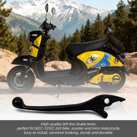 Left Disc Brake Lever For 50cc To 125cc Mini Dirt Pit Bikes And Chinese Motorcycles Fits Taotao Roketa Peace SunL JCL SSR5 Apollo