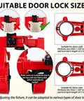 Door Lock Installation Kit With Hole Saw Set For Wood And Metal Doors Guide Template Pro Grade Construction Easy To Align
