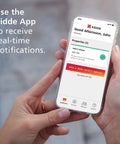 Top Shelf Smart Smoke Detector Delivering Wifi Connectivity Alexa Integration Hardwired Design With Battery Backup Voice And App Alerts Rock Solid Home Defense No Sweat Install Two Pack displayed on a smartphone app with real-time notifications.