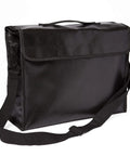 Fireproof Document Bag With Shoulder Strap, Waterproof Money And Passport Organizer, side view showing strap and flap