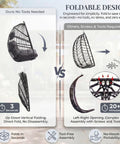 Comparison of foldable design features of Outdoor Egg Chair Without Stand With Cushion vs. traditional assembly methods.