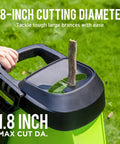 Powerful 15 Amp Electric Wood Chipper And Mulcher For Yard Work With One Point Eight Inch Capacity And 15to1 Reduction
