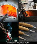 Dead Reliable Wood Carving Hook Knife For Spoon Whittling And Bowl Crafting Single Bevel Razor Sharp High Carbon Steel Blade in production process.