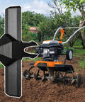 Wide Compatibility Fertilizer Spreader Agitator Replacement Attachment 9.9x5x3cm near garden tiller, showing durable design