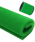 Custom Cut Air Filter Foam 16.7 by 14.76 by 0.625 Inches Reusable 40 PPI Sponge Filter Material Rugged Washable Air Filter For Off Road Motorcycle Dirt Bikes ATV UTV Built Tough showing rolled green foam