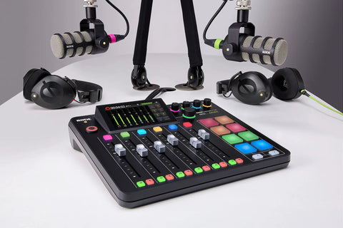 All In One Podcast And Streaming Studio For Creators With Built In Mixer And USB Audio Interface, Wi Fi And Ethernet Connectivity