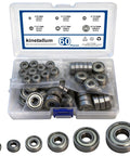 60 Piece Deep Groove Ball Bearing Assortment Kit in Six Sizes 608ZZ 693ZZ 695ZZ 626ZZ 627ZZ 6000ZZ Pre Lubricated Double Shielded Bearings