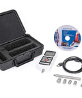 M5 Digital Force Gauge, 200 Lbf Capacity, Built For Speed With 7000 Hz Sampling, USB RS-232 And Analog Outputs, 0.1% Accuracy, 1000 Point Memory, Built In Statistics, Extendable Up To 2000 Lbf 10 kN, carrying case and accessories
