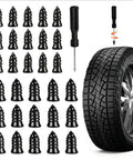 30 Pcs Tire Plugs Screw Type Emergency Tire Repair Kit With Screwdriver For Cars Trucks Motorcycles And Bicycles Roadside Quick Flat