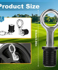 Two Pack Stainless Steel Lawn Roller Drain Plugs For Easy Filling And Draining Fits One And A Quarter Inch Openings