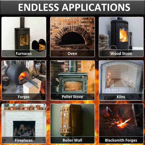Applications of Ceramic Fiber Insulation Board 2732F in furnaces, ovens, stoves, kilns, forges for high-temperature use