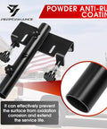 Badass Universal Truck Flag Pole Mount Holder For Pickup Rig Rust Proof Steel Clamps with powder anti-rust coating detail.