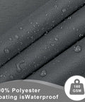 Dark Grey 3x6 Feet Waterproof Balcony Privacy Screen Fence For Outdoor Deck Patio And Backyard Heavy Duty Wind Screen For Apartments Railing Privacy Rain And UV Protection