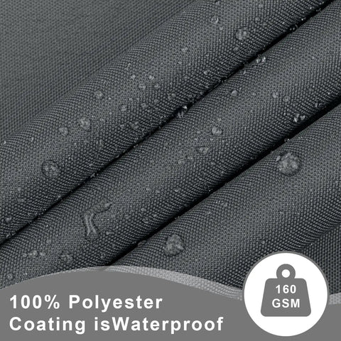 Dark Grey 3x6 Feet Waterproof Balcony Privacy Screen Fence For Outdoor Deck Patio And Backyard Heavy Duty Wind Screen For Apartments Railing Privacy Rain And UV Protection