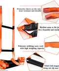 9.8 Feet Fire Escape Rope Ladder For Home Emergency Use, portable, with polyester webbing and non-slip steps, close-up details