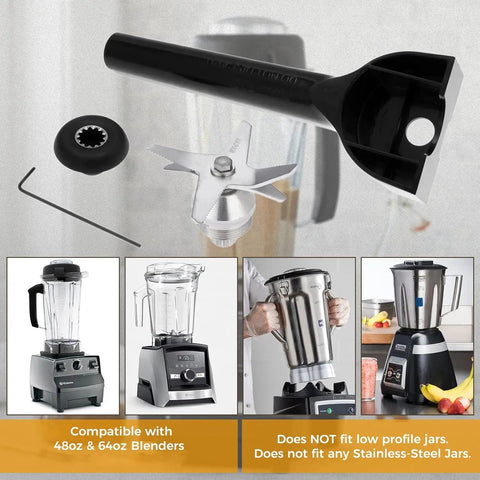 Replacement Blender Blade Assembly With Wrench And Drive Socket Tool Kit for 5200 6300 5000 series, shown with blenders.